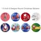 Wrapables Christmas Stickers Label Roll, Holiday Stickers for Sealing Cards, Envelopes, Gift Boxes, Festive Party Favors (500 pcs)